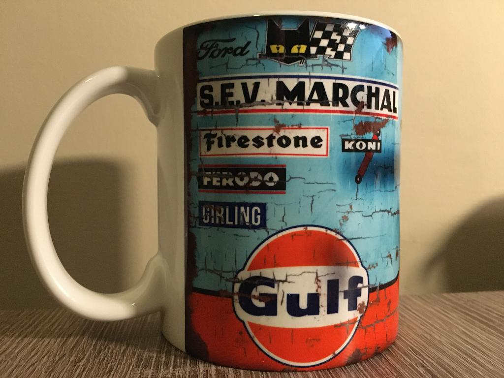 ✅ Gulf Ford GT40 mok Vintage olie F1 Autosport NIEUW, Ophalen of Verzenden, Nieuw, Auto's