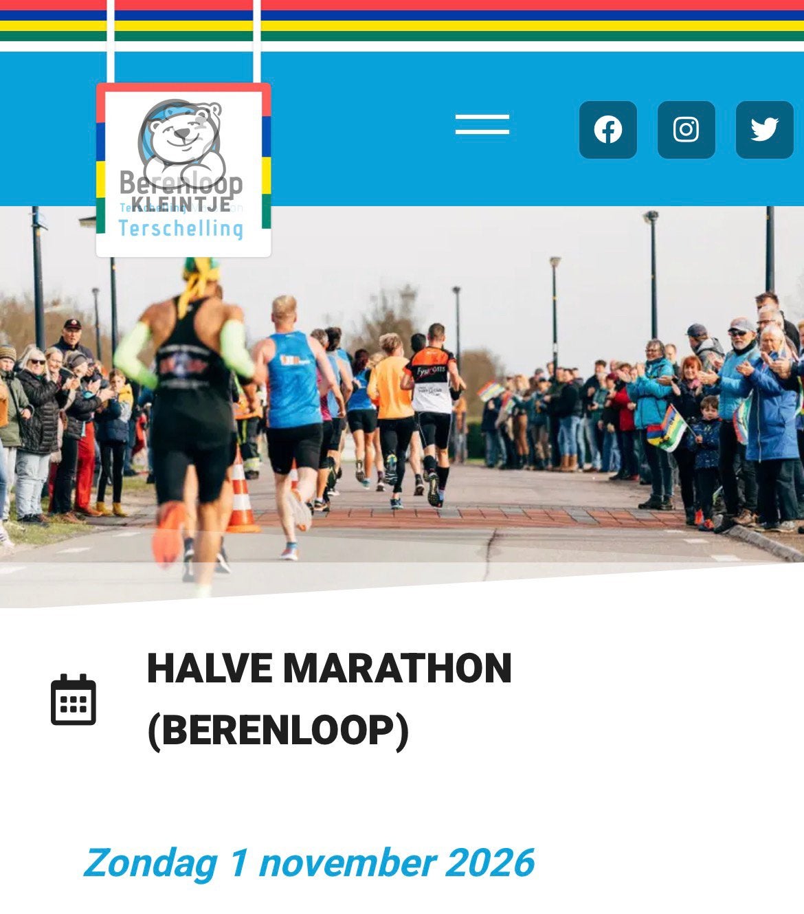 2x startbewijs Halve Berenloop Terschelling – 1-11-26, Twee personen