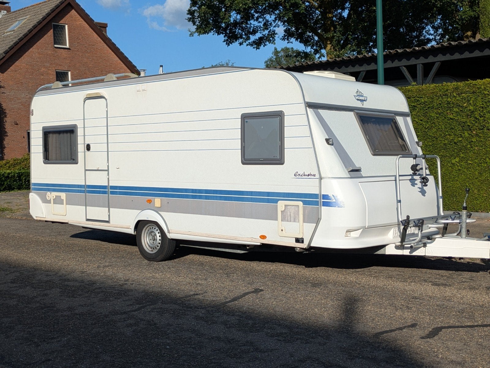 Hobby 540 UFE Exclusive, Frans bed, Voortent, 2e Eigenaar, Caravans en Kamperen, Caravans, Rondzit, Hobby, Frans bed, Particulier