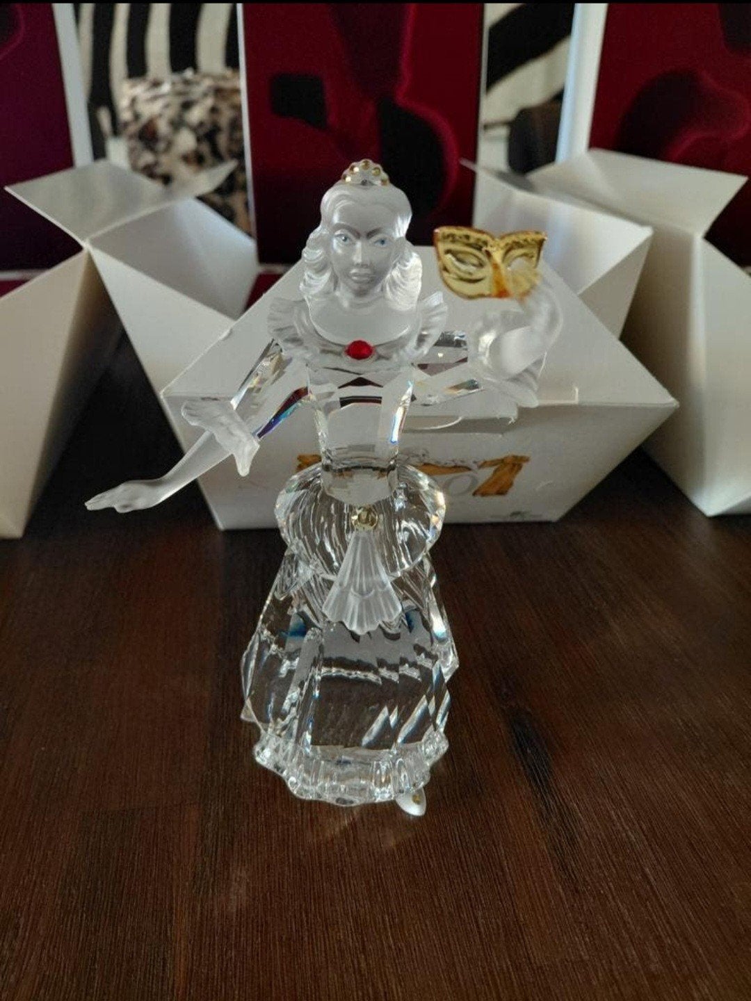 Colombine MASQUERADE certificaat originele verpakking, Verzamelen, Swarovski, Ophalen of Verzenden, Zo goed als nieuw, Figuurtje