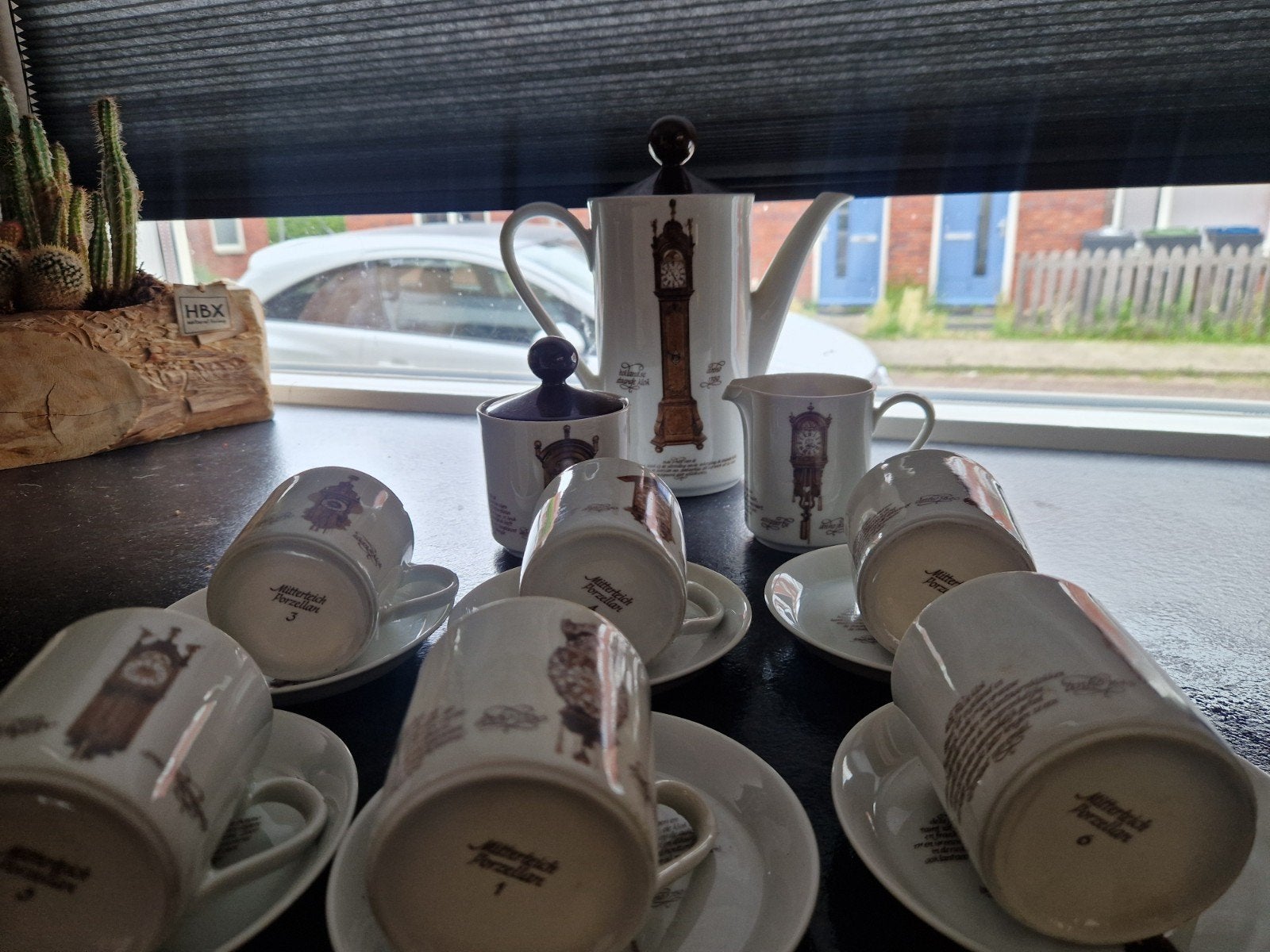 Vintage Mitterteich koffiemokken Jan Luyken ambachten, Ophalen of Verzenden