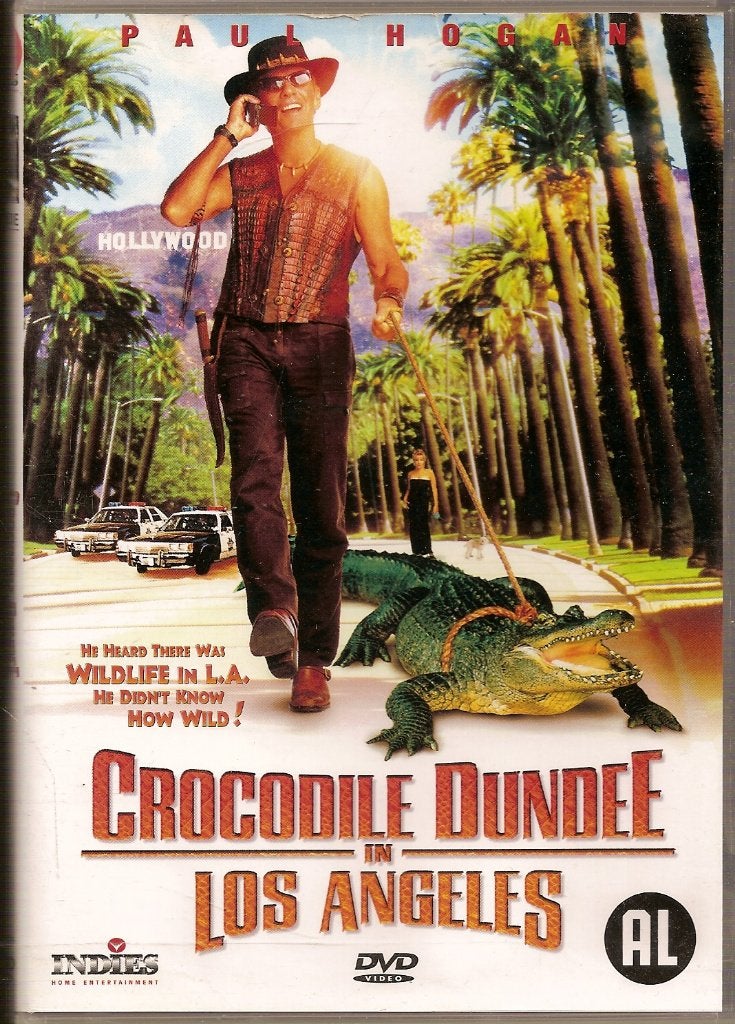 Crocodile Dundee in Los Angeles met o.a. Paul Hogan, Alle leeftijden, Ophalen of Verzenden, Zo goed als nieuw, Komedie