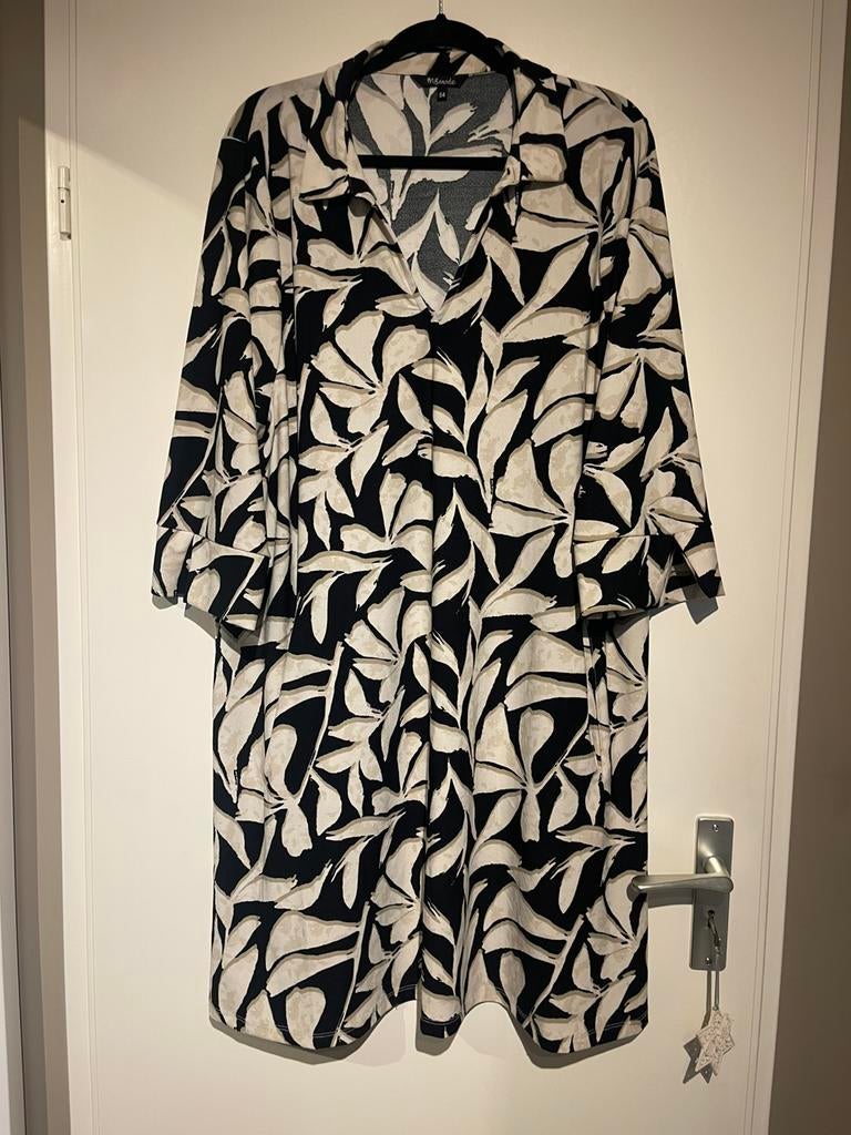 MS MODE stretch jurk maat 50, Kleding | Dames, Ophalen of Verzenden, Zo goed als nieuw, Zwart, Jurk