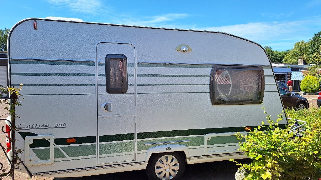 Chateau Calista 390 CT - Goed onderhouden caravan uit 2007, Caravans en Kamperen, Caravans, 2 aparte bedden, Schokbreker, Tot en met 2