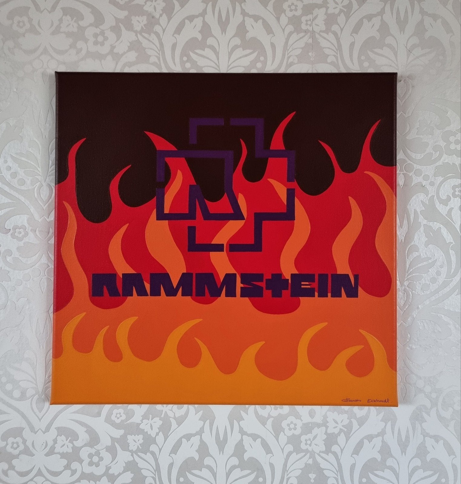 Rammstein schilderij, Ophalen of Verzenden