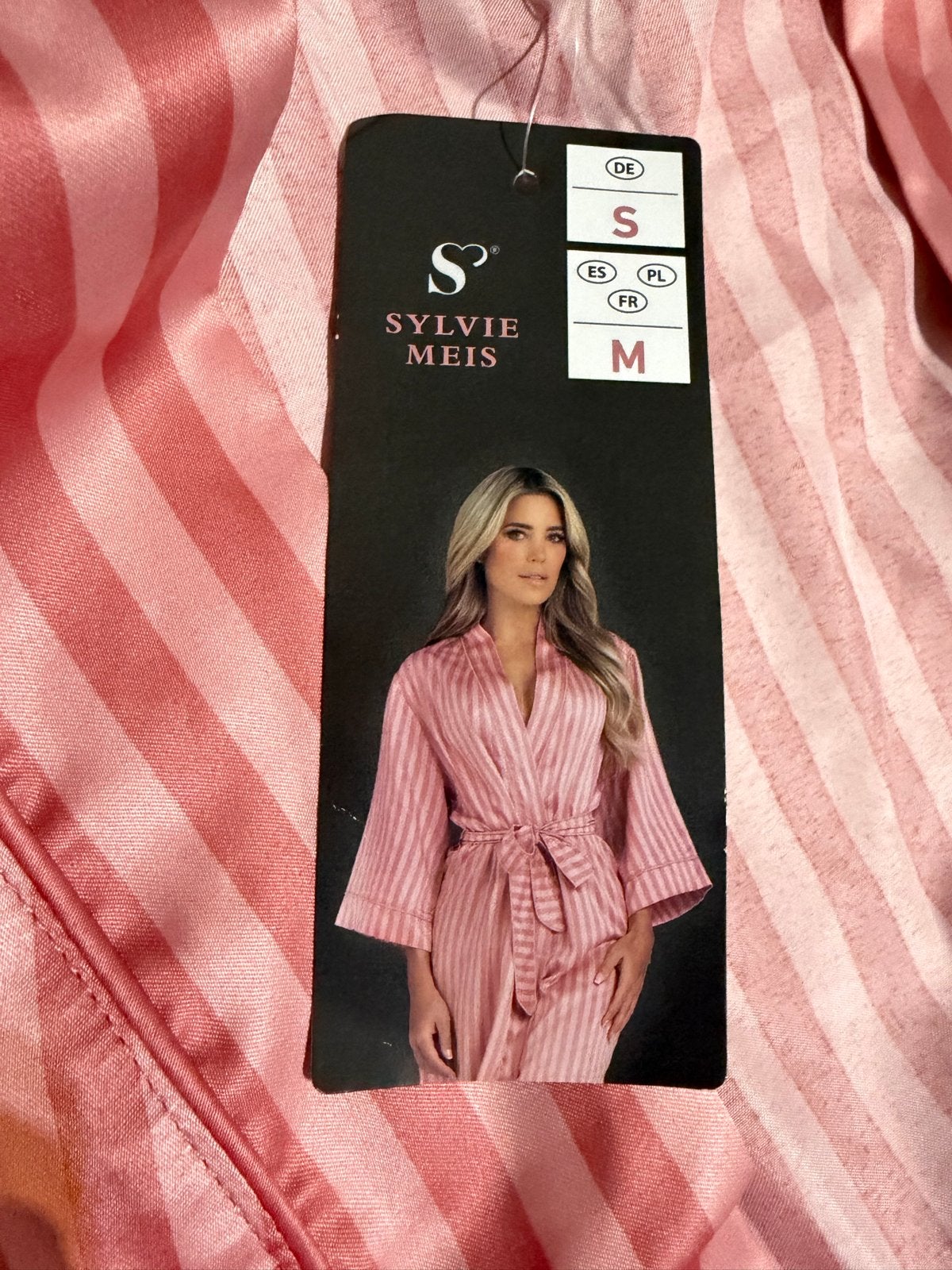 Sylvie Meis Badjas/Kimono Roze Gestreept Maat S, Kleding | Dames, Ophalen of Verzenden, Nieuw, Maat 36 (S)