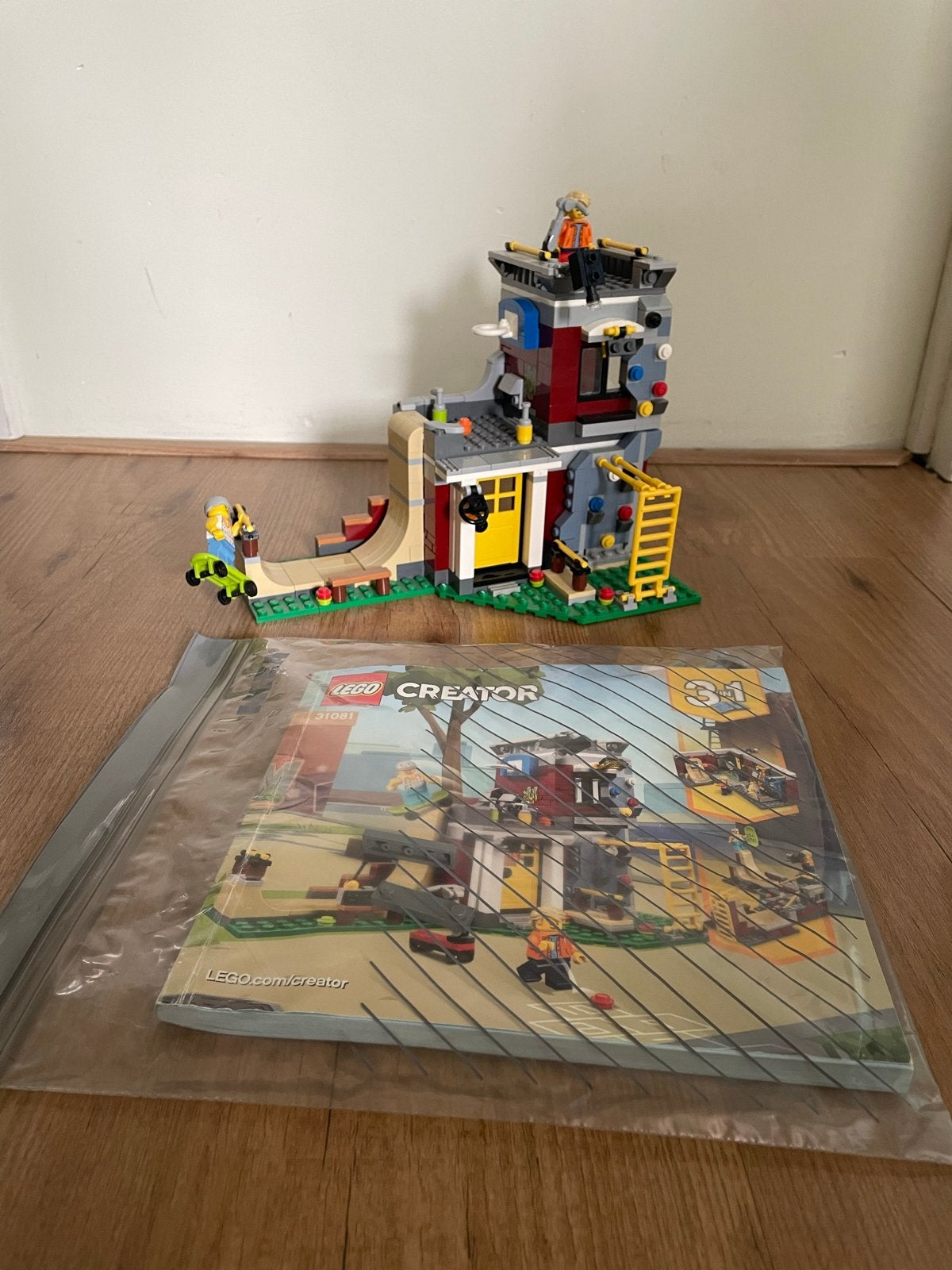 LEGO Creator 3-in-1 Skatepark Huis 31081, Gebruikt, Lego, Ophalen of Verzenden, Inclusief minifiguren