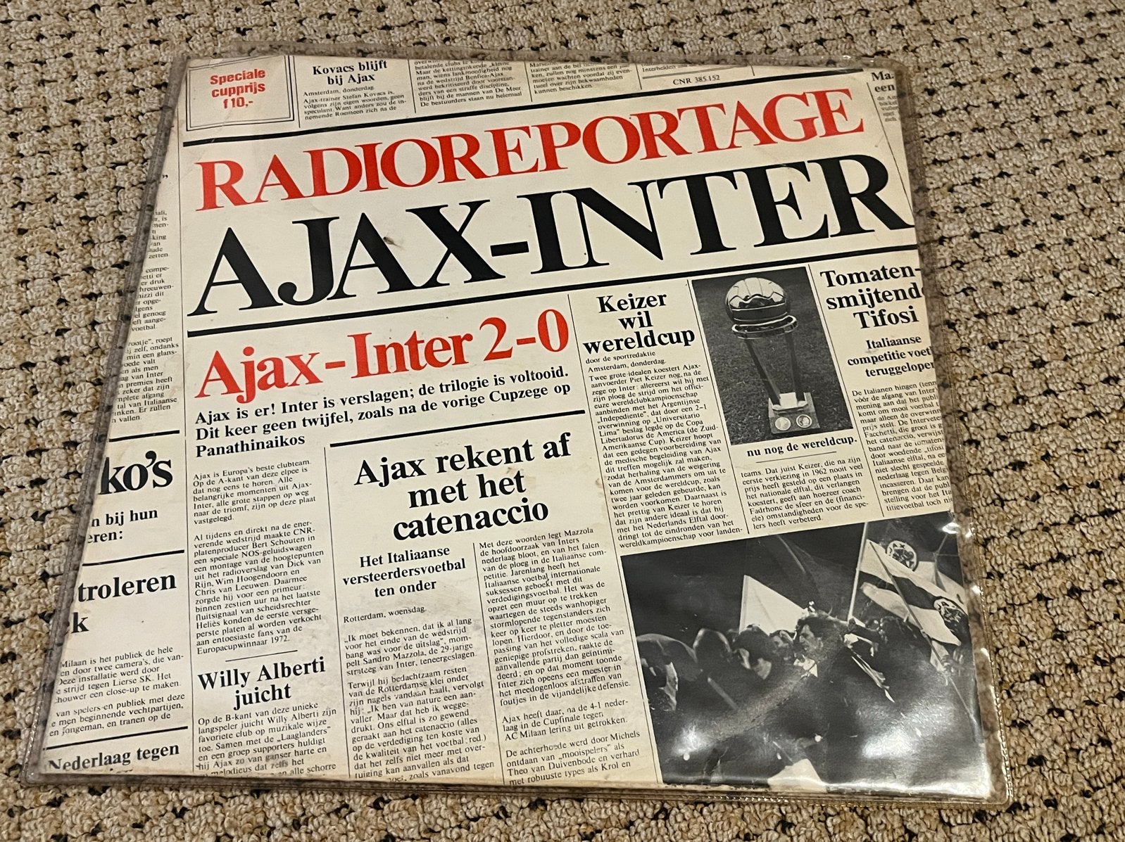 Elpee Europa Cup Finale Ajax Juventus, Ophalen of Verzenden, 1960 tot 1980, Nederland