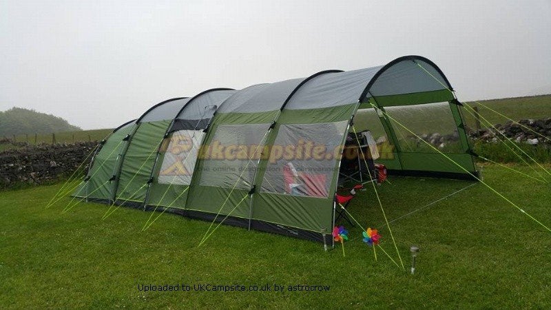 Grote luifel voor tent met stahoogte, groen, Ophalen, Gebruikt, Tot en met 6