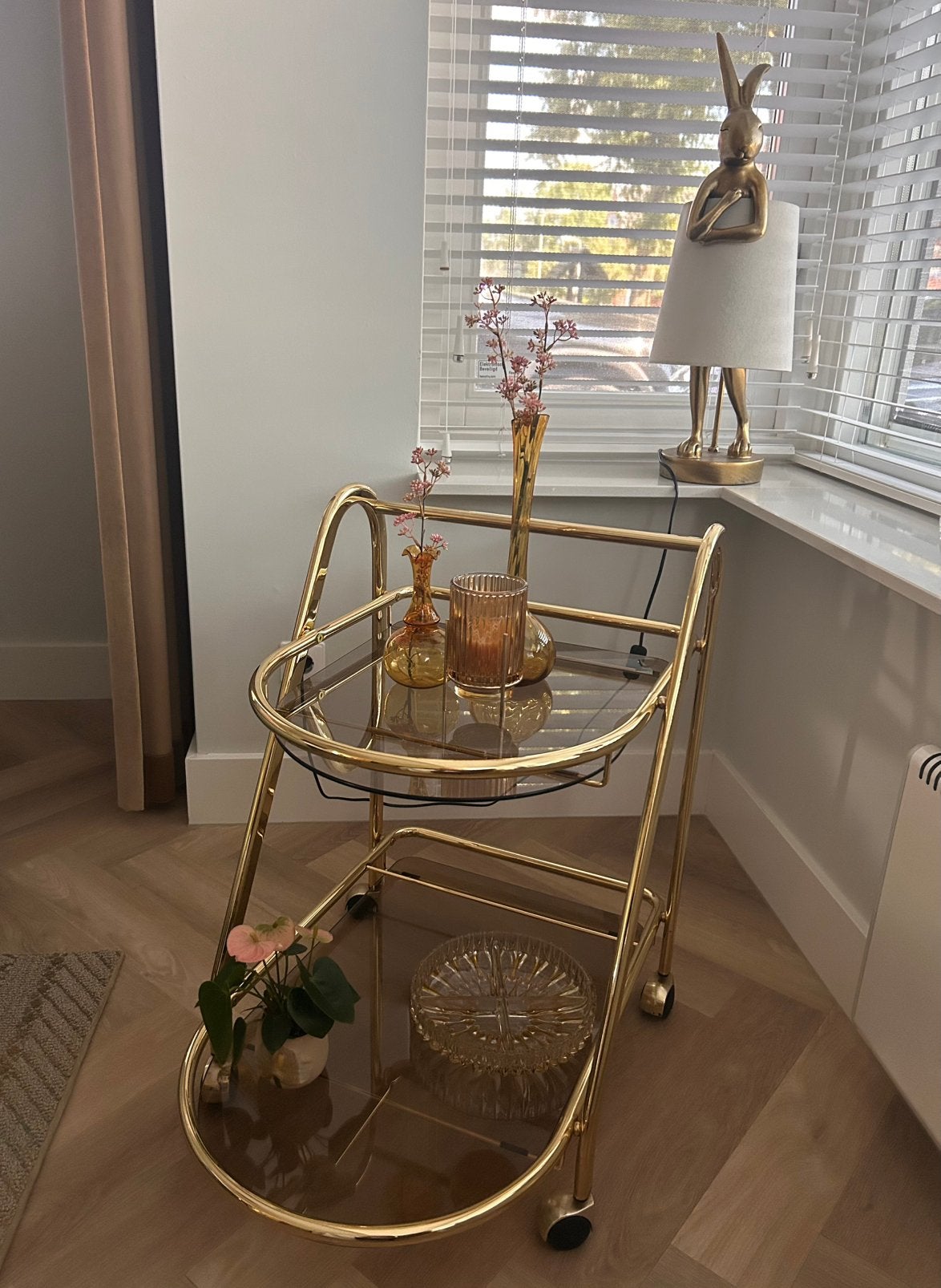 Vintage barcart messing, Ophalen