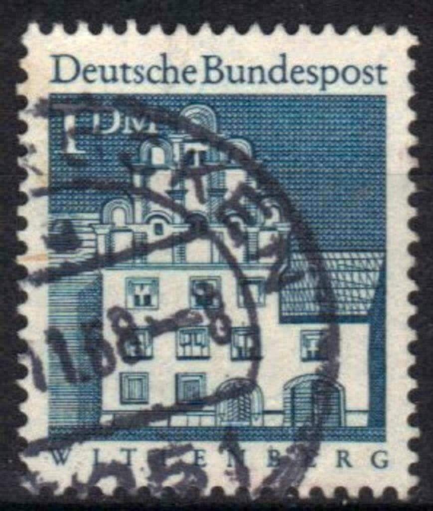 Duitsland Bundespost 1966 - Yvert 360 - Gebouwen (ST), Verzenden, BRD, Gestempeld