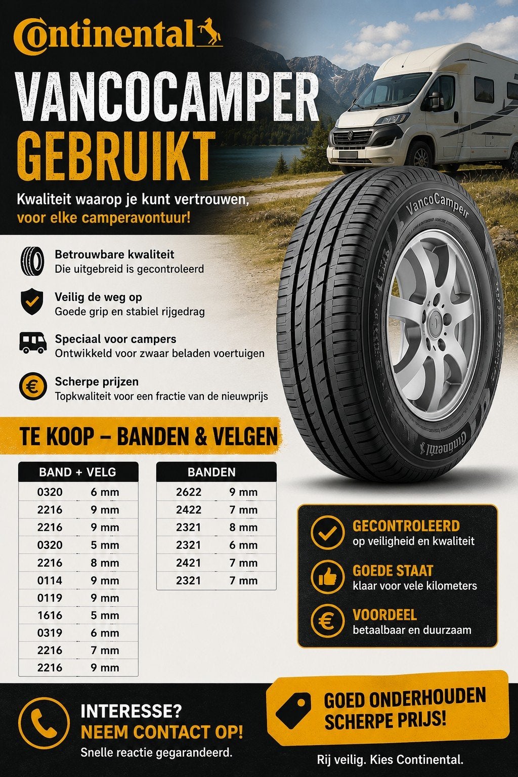 Camper banden vanco camper reservewiel, 15 inch, Banden en Velgen, Ophalen of Verzenden, Bestelwagen
