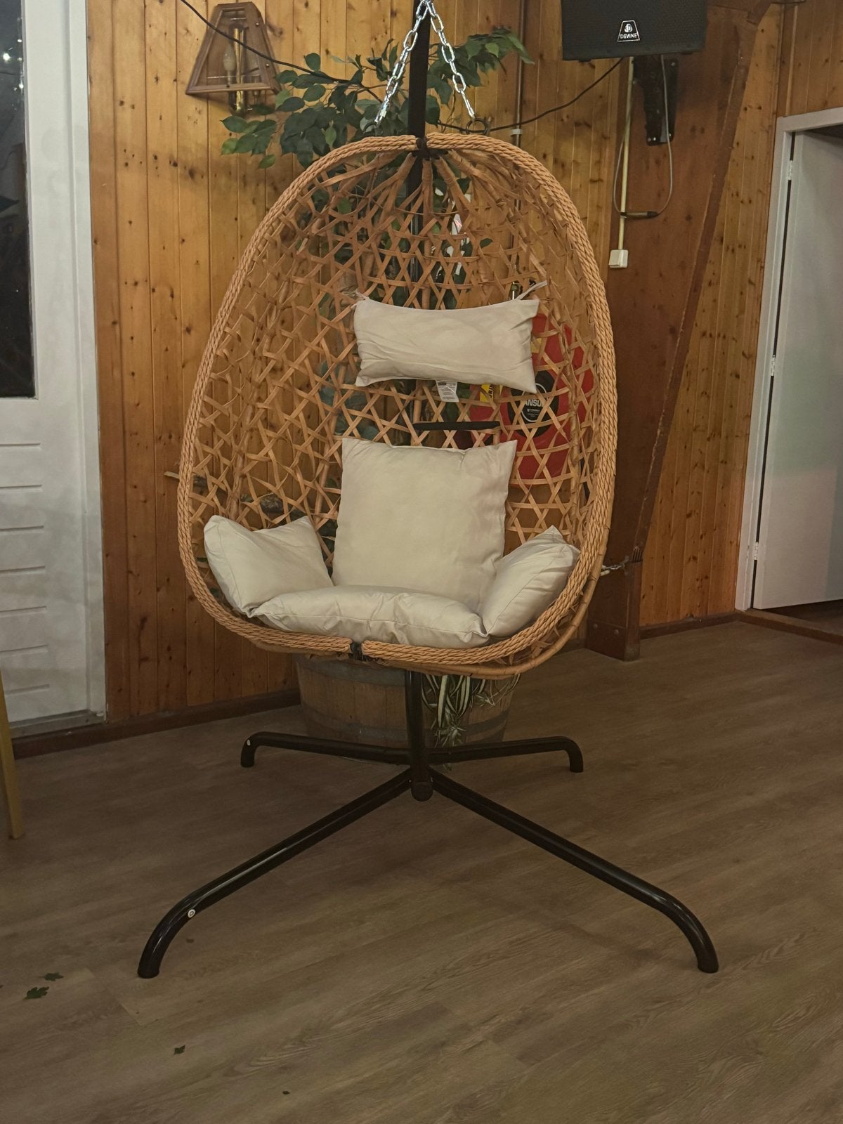 Nieuwe Comfortabele Hang Lounge Ei Stoel met Kussens, Ophalen, Overige materialen, Overige kleuren, Nieuw