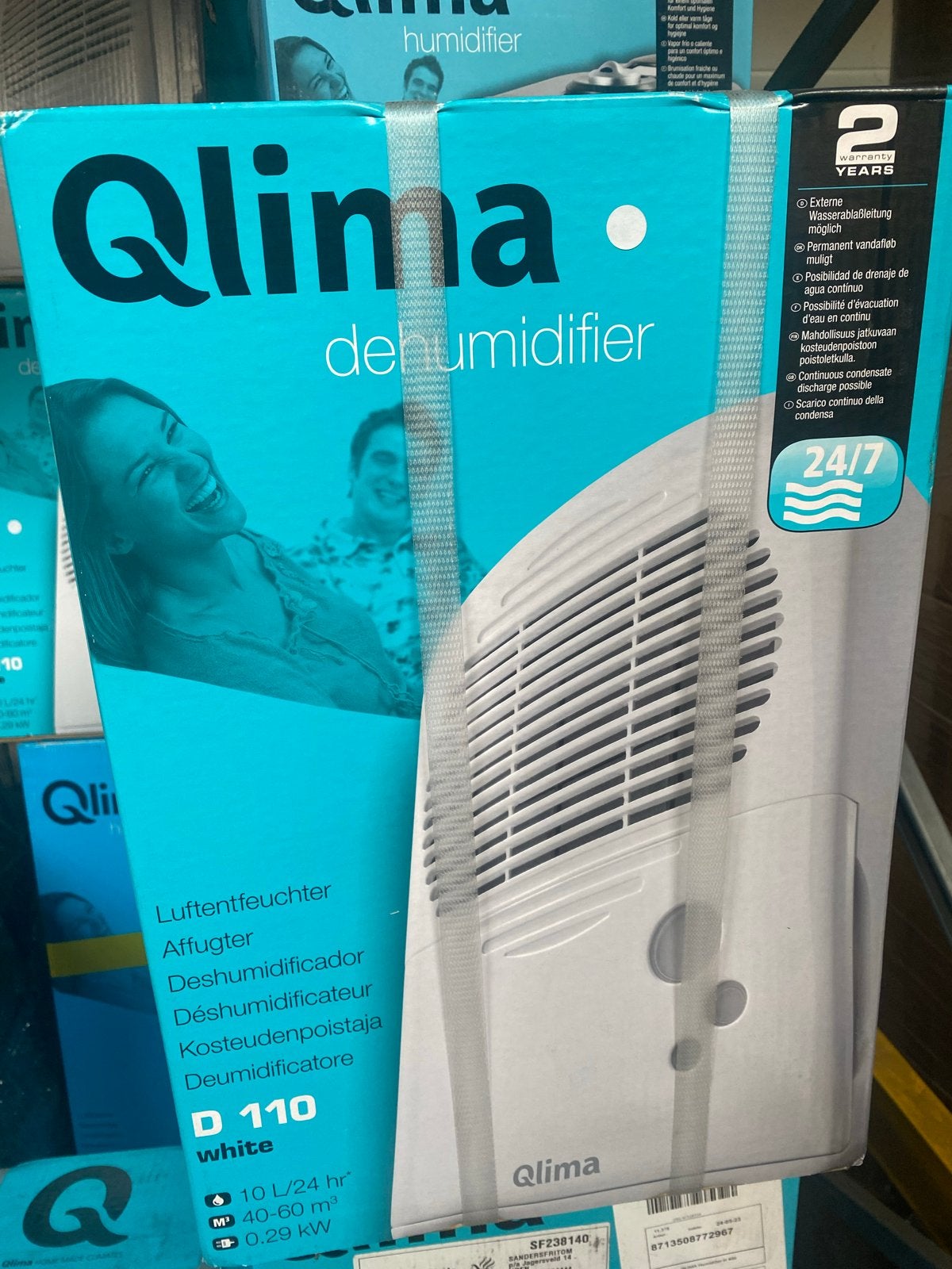 Qlima D 110 Luchtontvochtiger - 10L/24u, 40-60m³, Witgoed en Apparatuur, -, -, Luchtontvochter, Nieuw