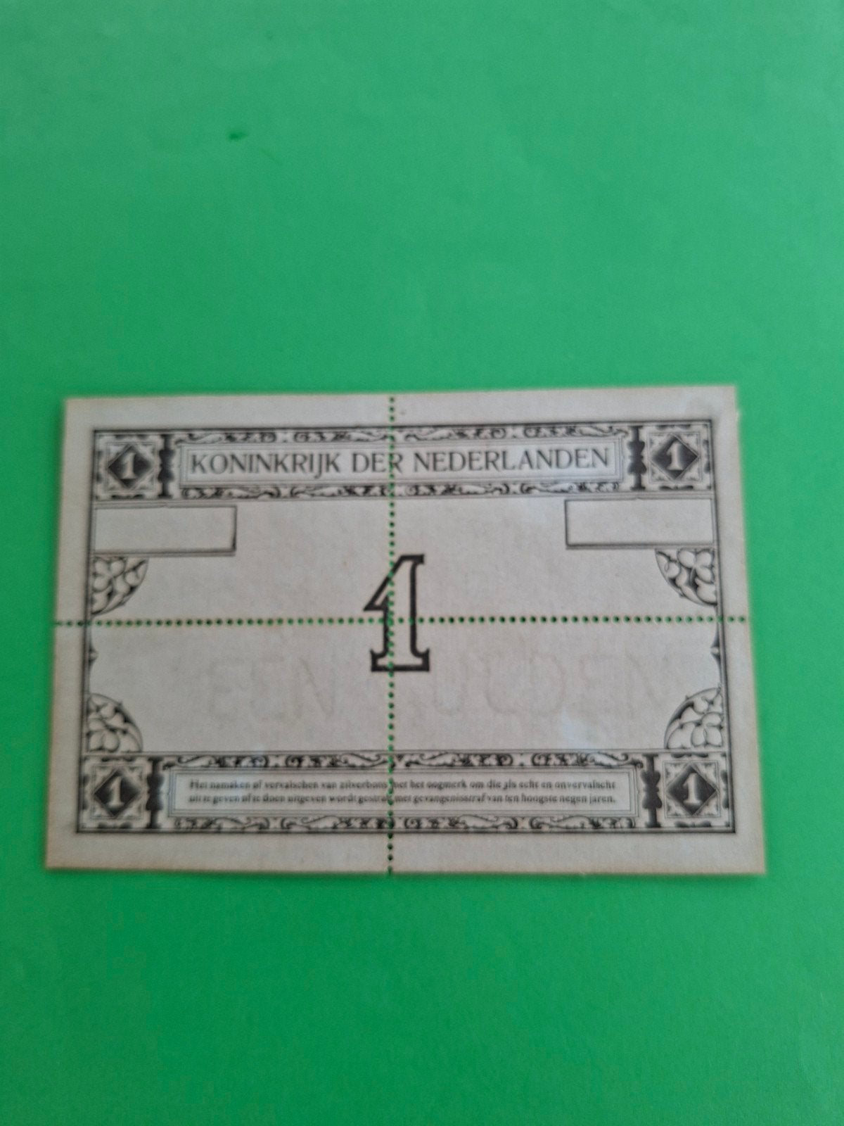 1 gulden Zilverbon uit 1916 in ZF
PL2.p1.d3d
Cataloguswaarde, Ophalen of Verzenden, 1 gulden, Los biljet