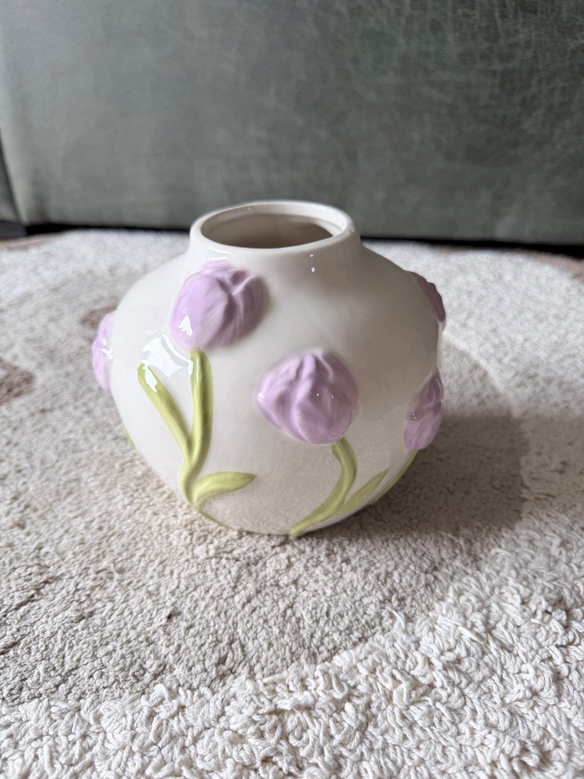 Mooie bloemen vaas met tulpen, Ophalen