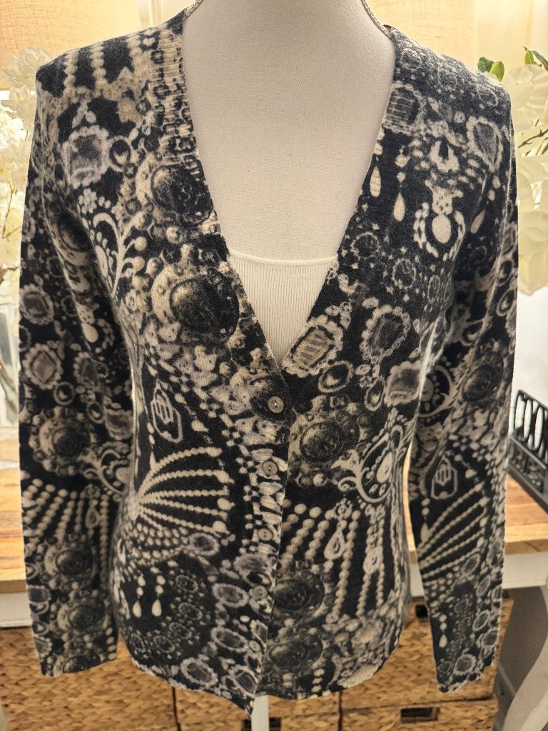 Nieuw, Zwart-Grijs vest Anna, 36-38/S, lamswol., Kleding | Dames, Truien en Vesten, Verzenden, Nieuw, Maat 36 (S), Zwart