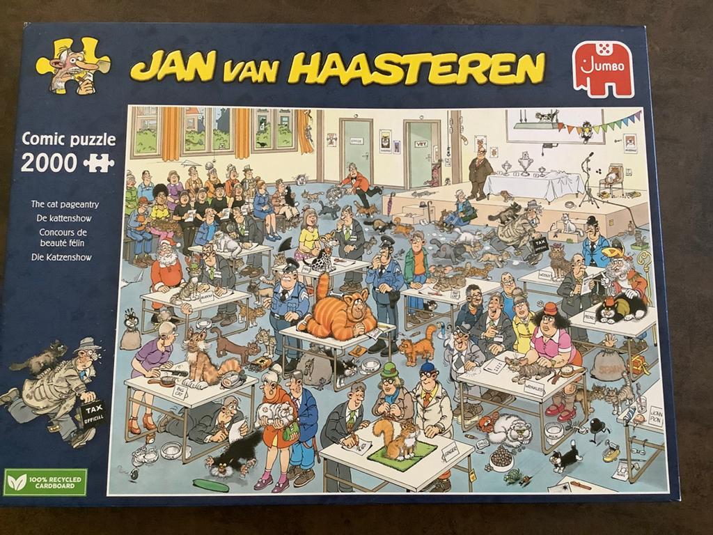 Van Haasteren de Kattenshow 2000 stukjes, Ophalen, Meer dan 1500 stukjes, Zo goed als nieuw