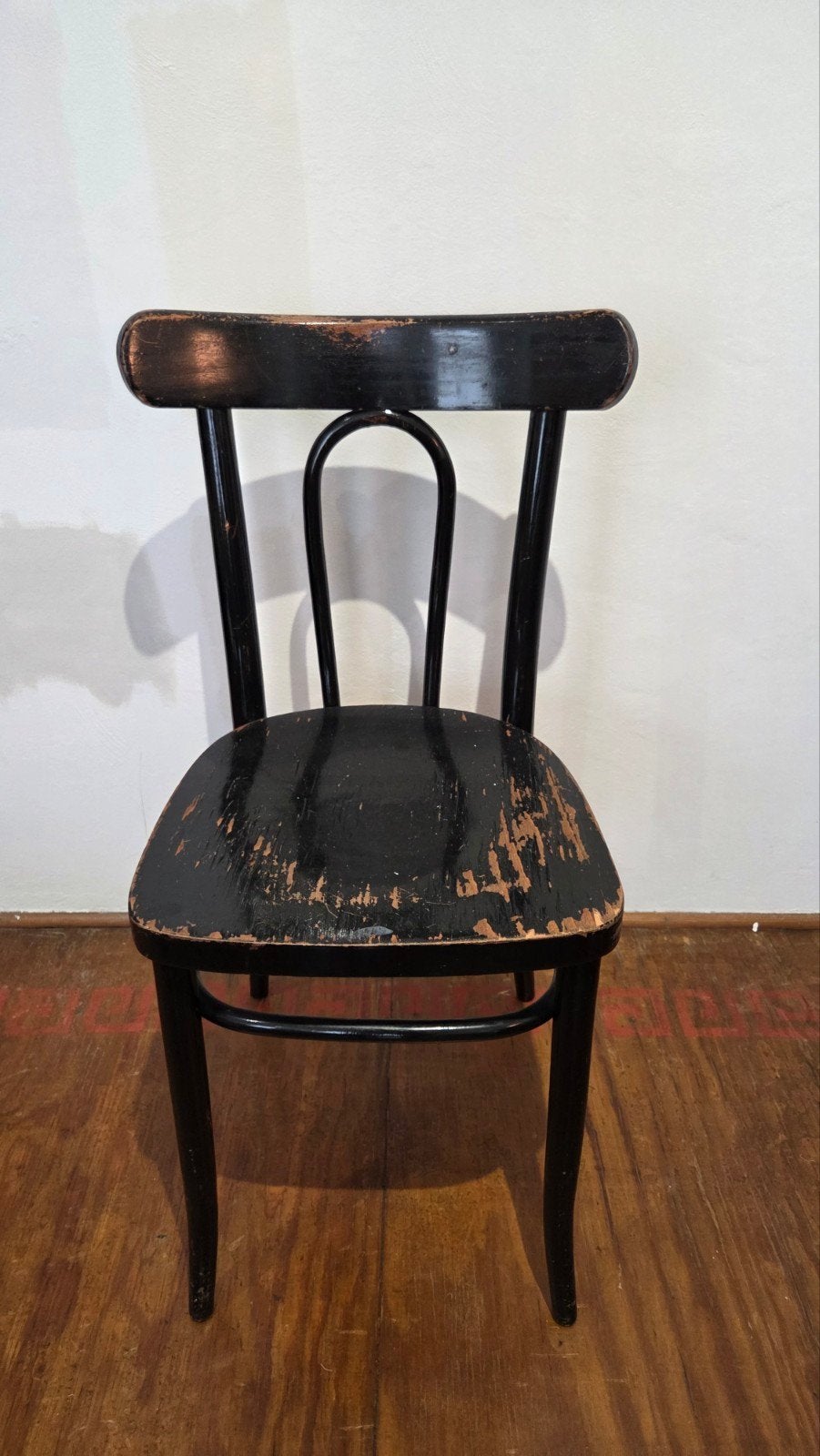 Vintage Thonet stoel - Zwart, gebruikte staat, Ophalen