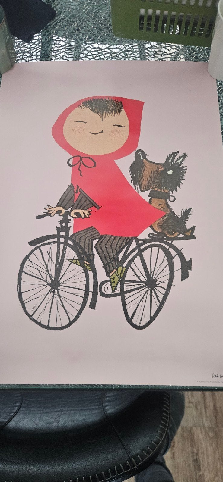 KEK Amsterdam Poster Riding My Bike Pink A2, Ophalen of Verzenden, Nieuw, A1 t/m A3