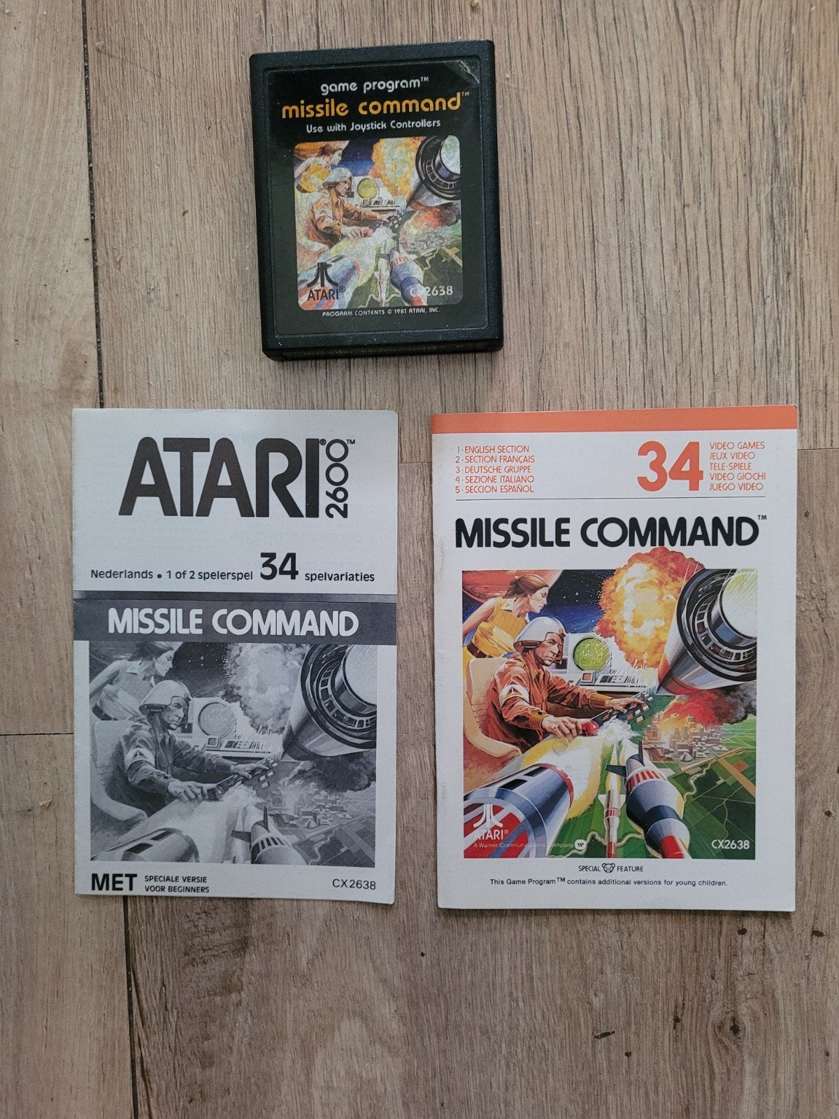Atari 2600 Missile Command met handleiding, Spelcomputers en Games, Games | Atari, Gebruikt, Atari 2600, Shooter, 1 speler, Vanaf 7 jaar