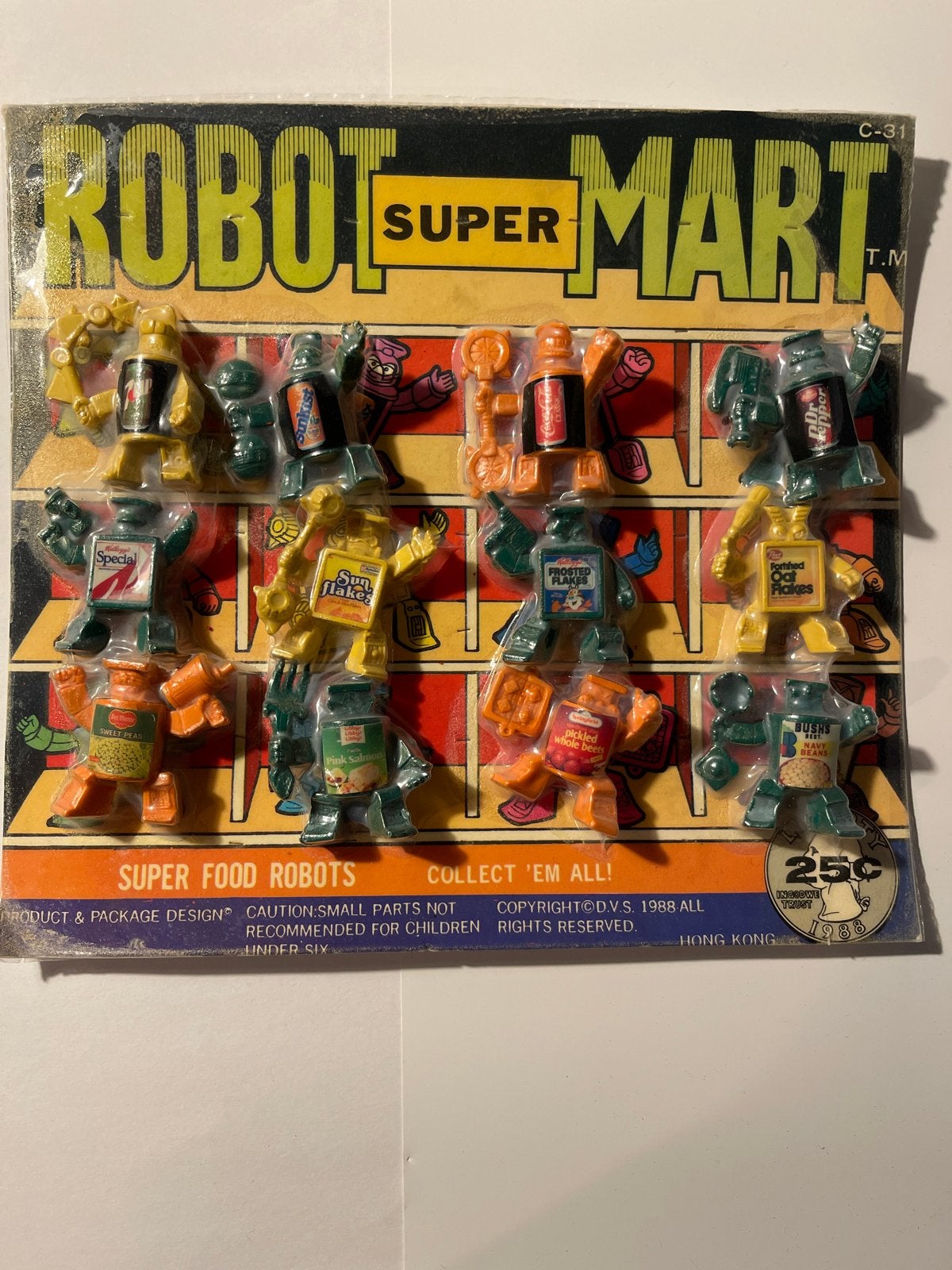 Vintage Robot Super Mart Super Food Robots speelgoedkaart 19, Verzenden, Nieuw
