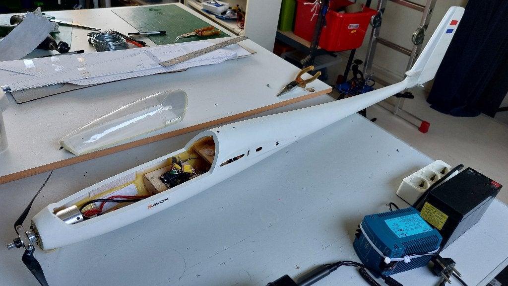 Multiplex Super Alpha vintage modelzweefvliegtuig, Ophalen, Refurbished, Elektro, RTF (Ready to Fly)