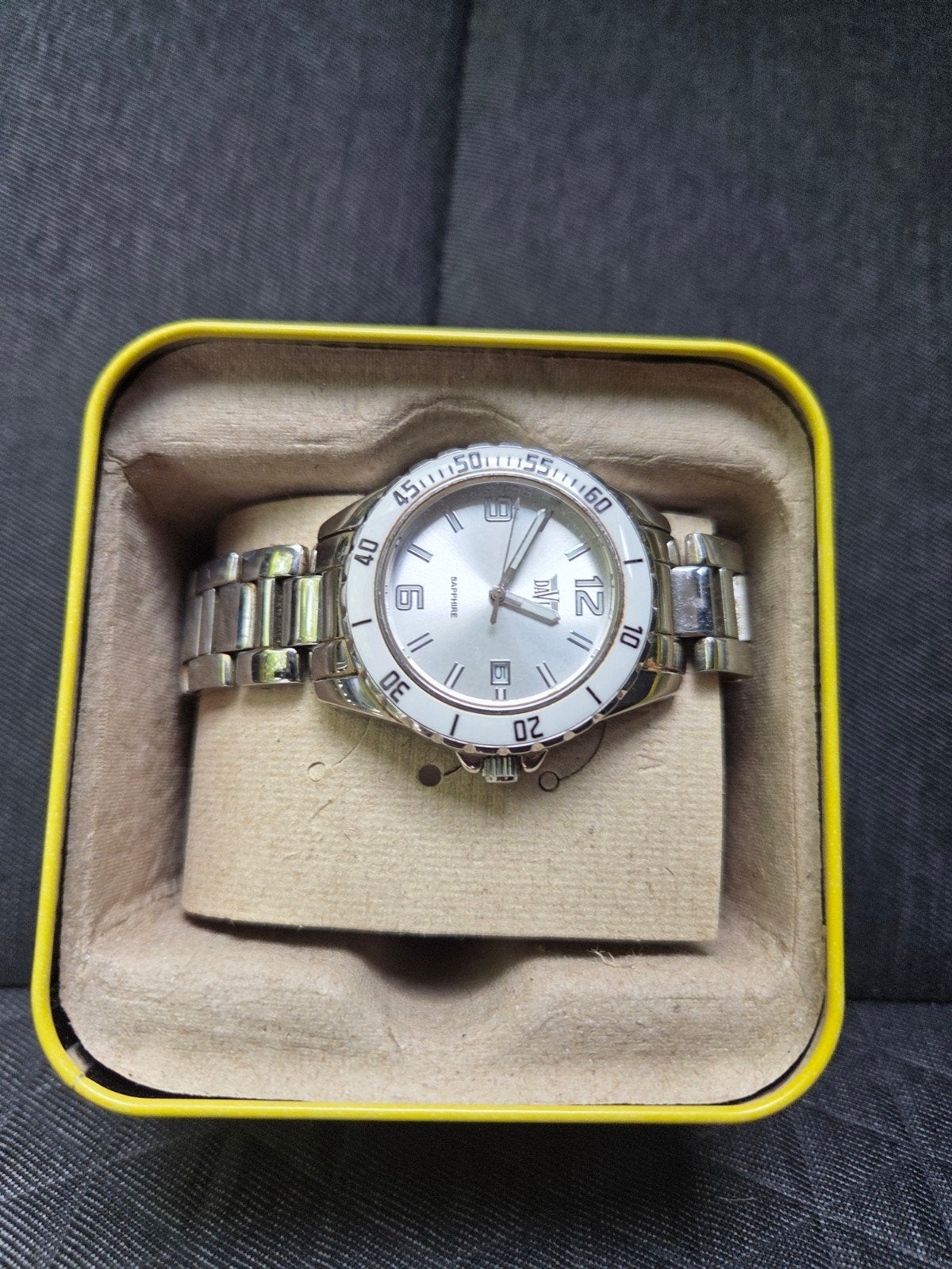 Fossil dameshorloge met stalen band en originele doos, Staal, Staal, Fossil, Polshorloge