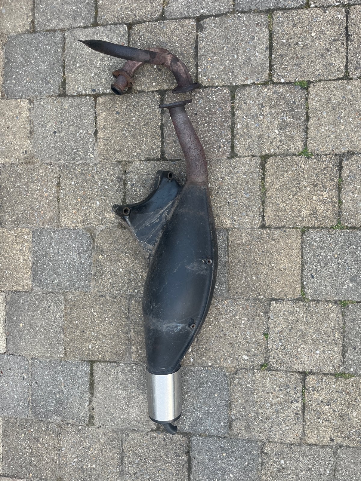 Piaggio ESM Uitlaat - Origineel en Gebruikt, Ophalen of Verzenden, Gebruikt, Uitlaat, Piaggio