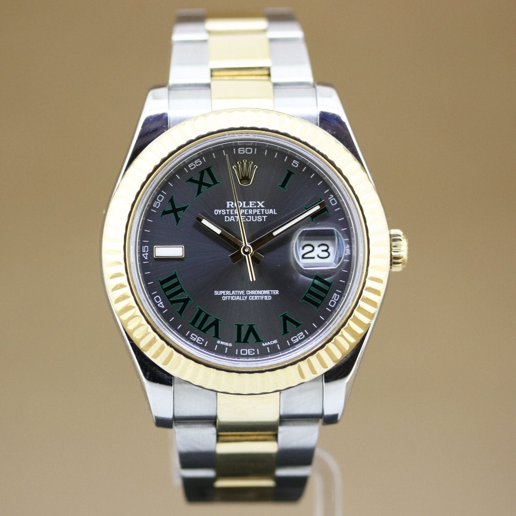 Rolex Datejust II 116333 Wimbledon Full Set