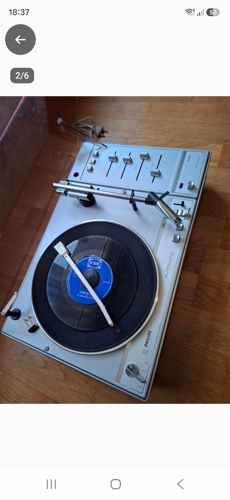 Vintage Philips Platenspeler 660 Stereo - Goede Staat, Ophalen