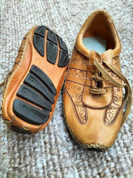 Picolino jerez schoenen van leer maat 40 met mooie details, Ophalen, Bruin, Picolino Jerez, Sneakers of Gympen