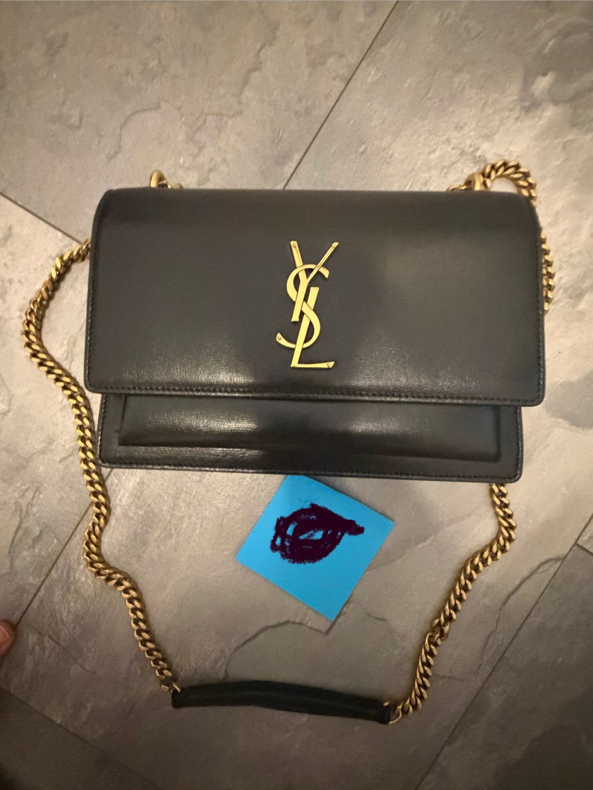 YSL Sunset Medium – zo goed als nieuw – met bon, Ophalen of Verzenden, Zo goed als nieuw, Bruin, Schoudertasje