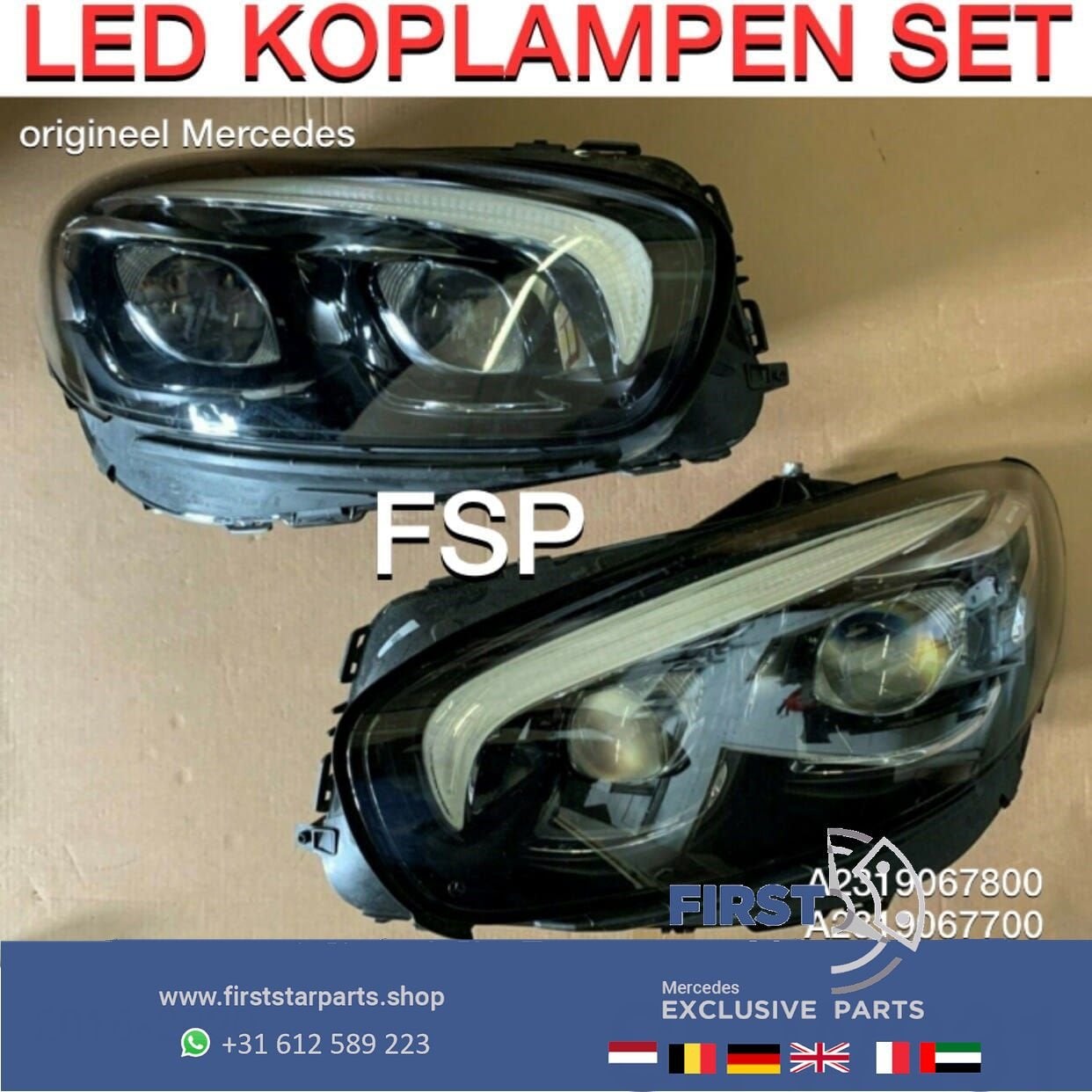 W231 R231 SL FACELIFT LED ILS KOPLAMPEN SET LINKS + RECHTS C