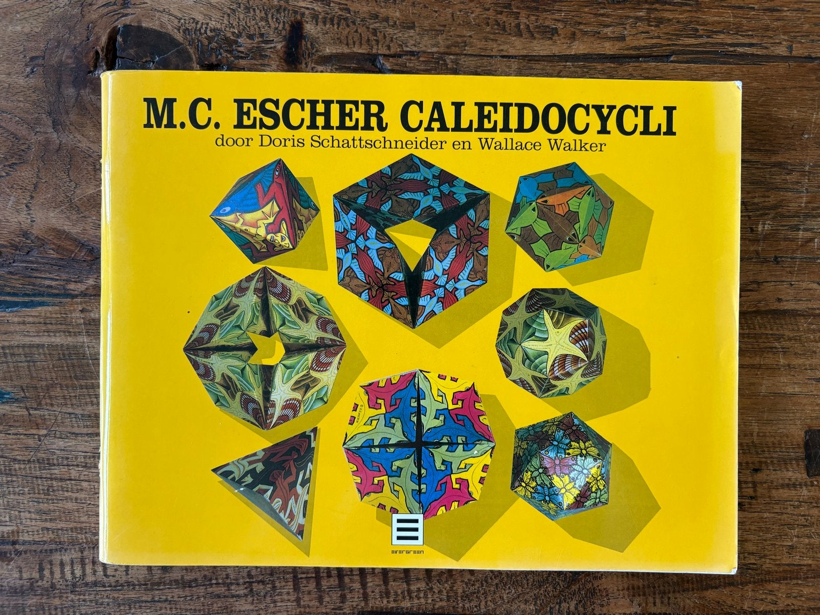 M.C. Escher Kaleidocycli - Boek met Escher bouwplaten, Ophalen of Verzenden, Zo goed als nieuw, Overige onderwerpen