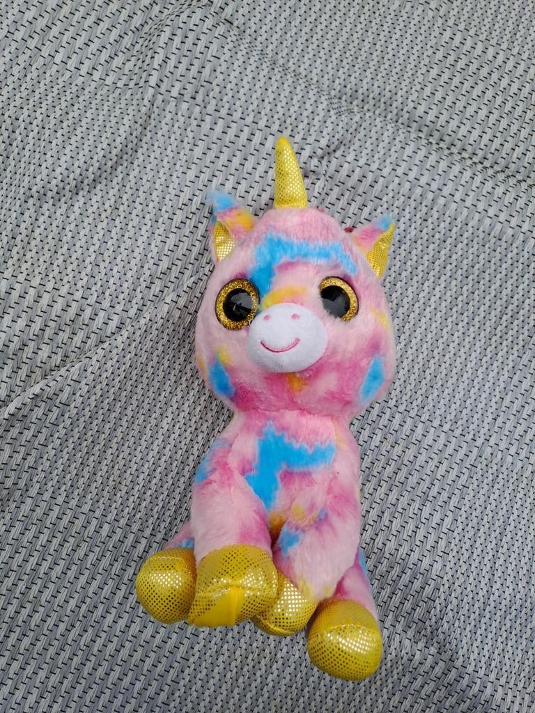 Leuke eenhoorn knuffel met grote ogen Jafri toys, Overige karakters, Ophalen of Verzenden, Middelgroot (20 tot 80 cm), Meerkleurig