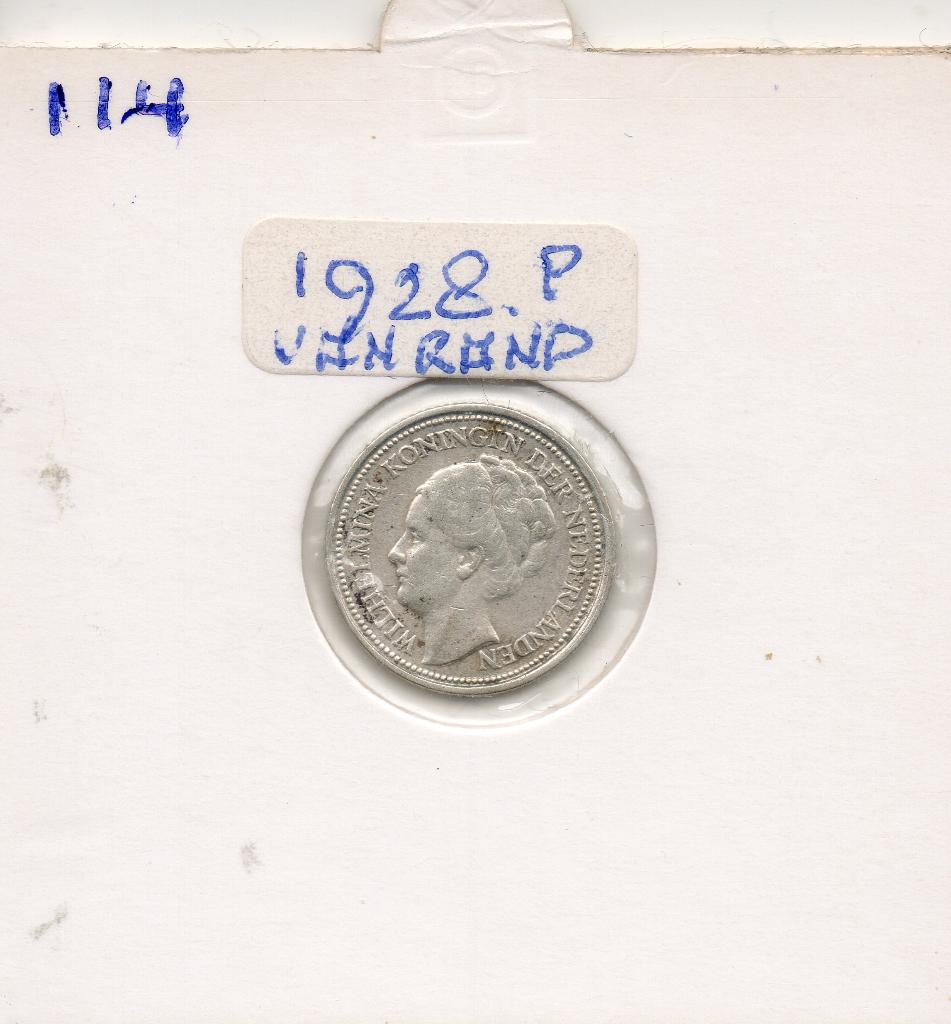 WILHELMINA DUBBELTJE 1928  ZILVER, Postzegels en Munten, Munten | Nederland, Zilver, Ophalen of Verzenden, 10 cent, Koningin Wilhelmina
