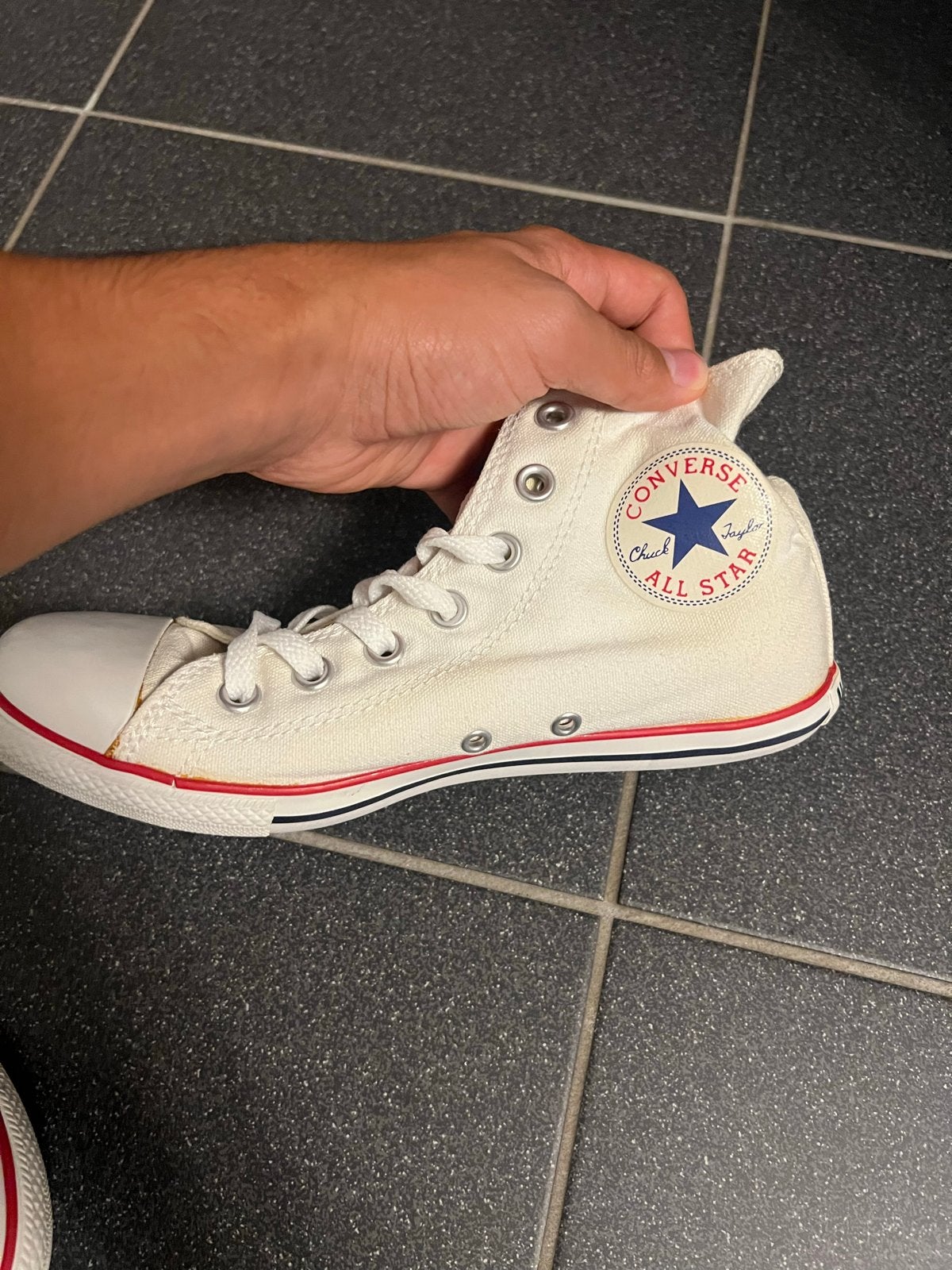 Witte Converse All Star High Top Sneakers maat 37, Kleding | Dames, Schoenen, Wit, Ophalen of Verzenden, Sneakers of Gympen, Gedragen