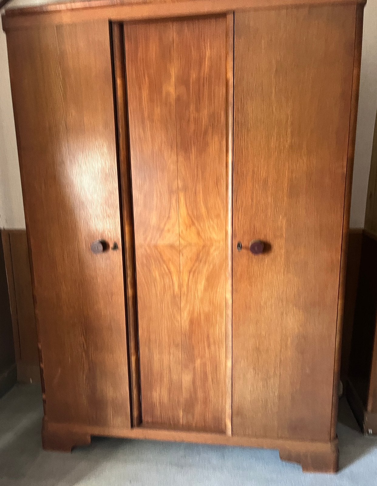 Antieke Art deco kast jaren 20 / 30 linnenkast kledingkast, Ophalen, 100 tot 150 cm, Art Deco, 150 tot 200 cm