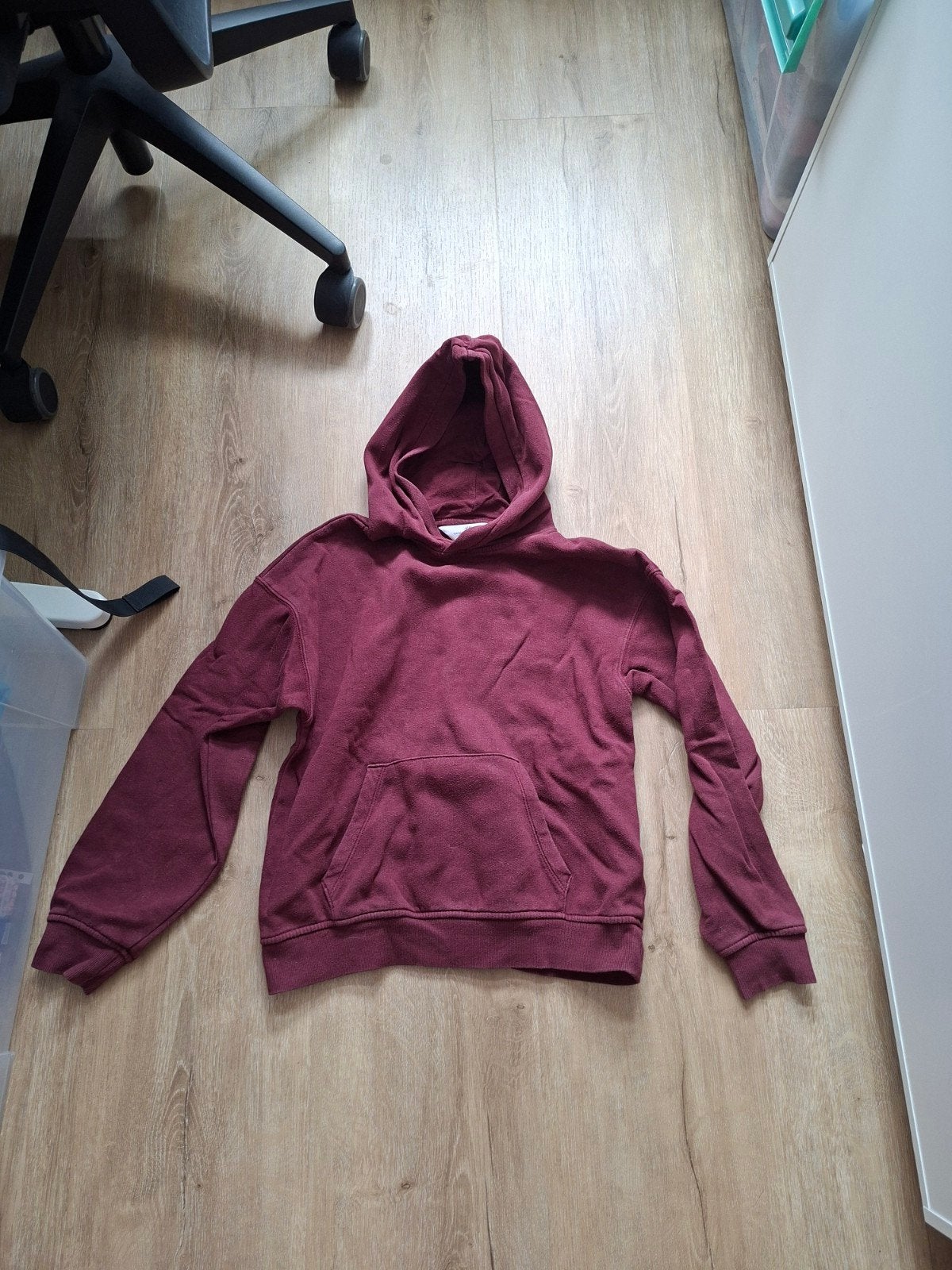 H&M Hoodie Bordeauxrood Maat 146/152, Gebruikt, Meisje, Trui of Vest, H&M