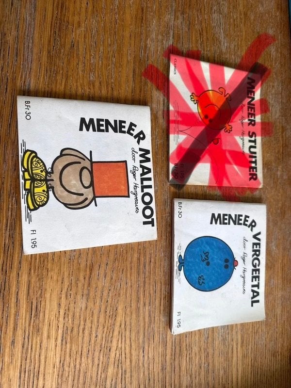 De Meneer Boekjes: Meneer Malloot, Vergeetal, (2 stuks), Ophalen of Verzenden, Gelezen, Fictie algemeen