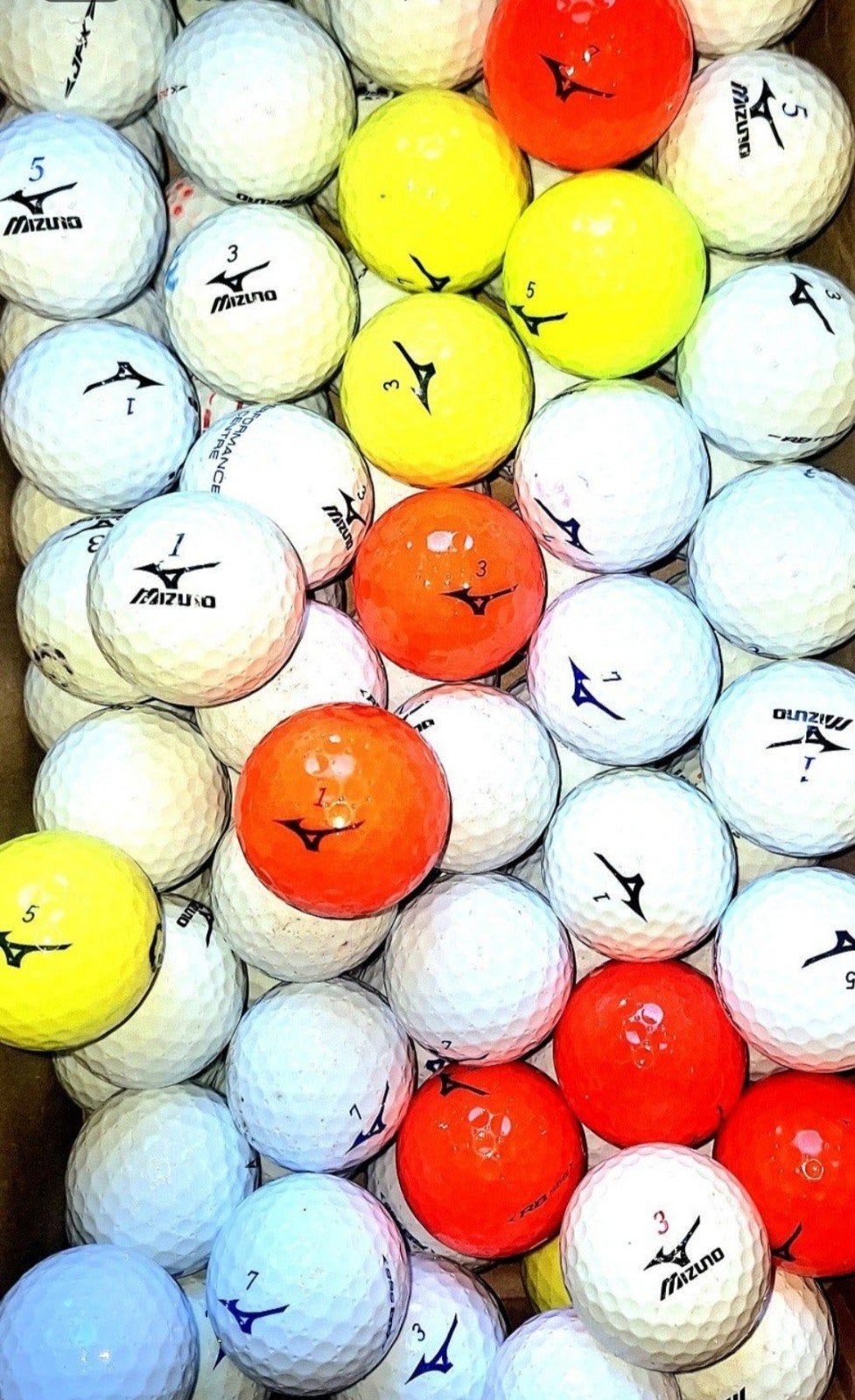 50 Mizuno mix golfballen, Ophalen of Verzenden, Zo goed als nieuw, Bal(len)