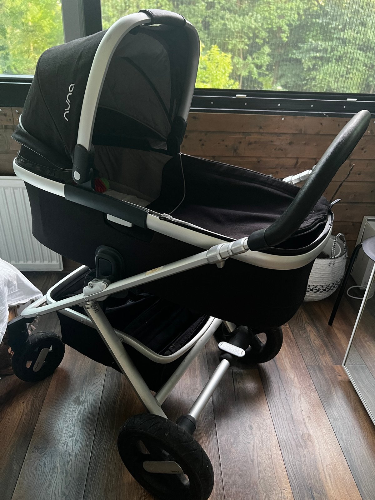 Nuna Ivvi Savi complete kinderwagen met Maxi-Cosi adapters, Gebruikt, Combiwagen, Met autostoeltje, Ophalen