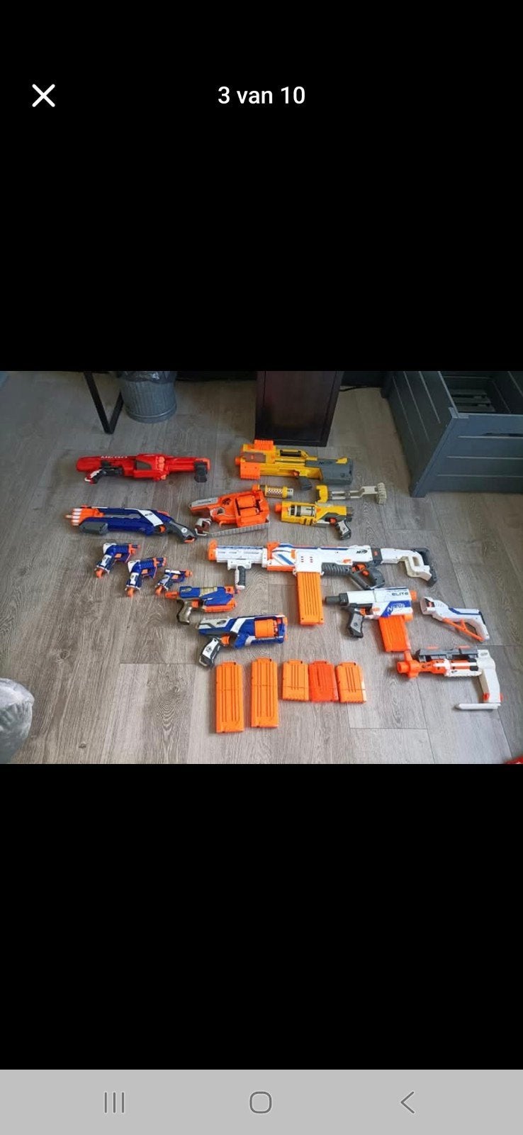 Grote Nerf pisolen.. Blaster Collectie met Darts, Ophalen