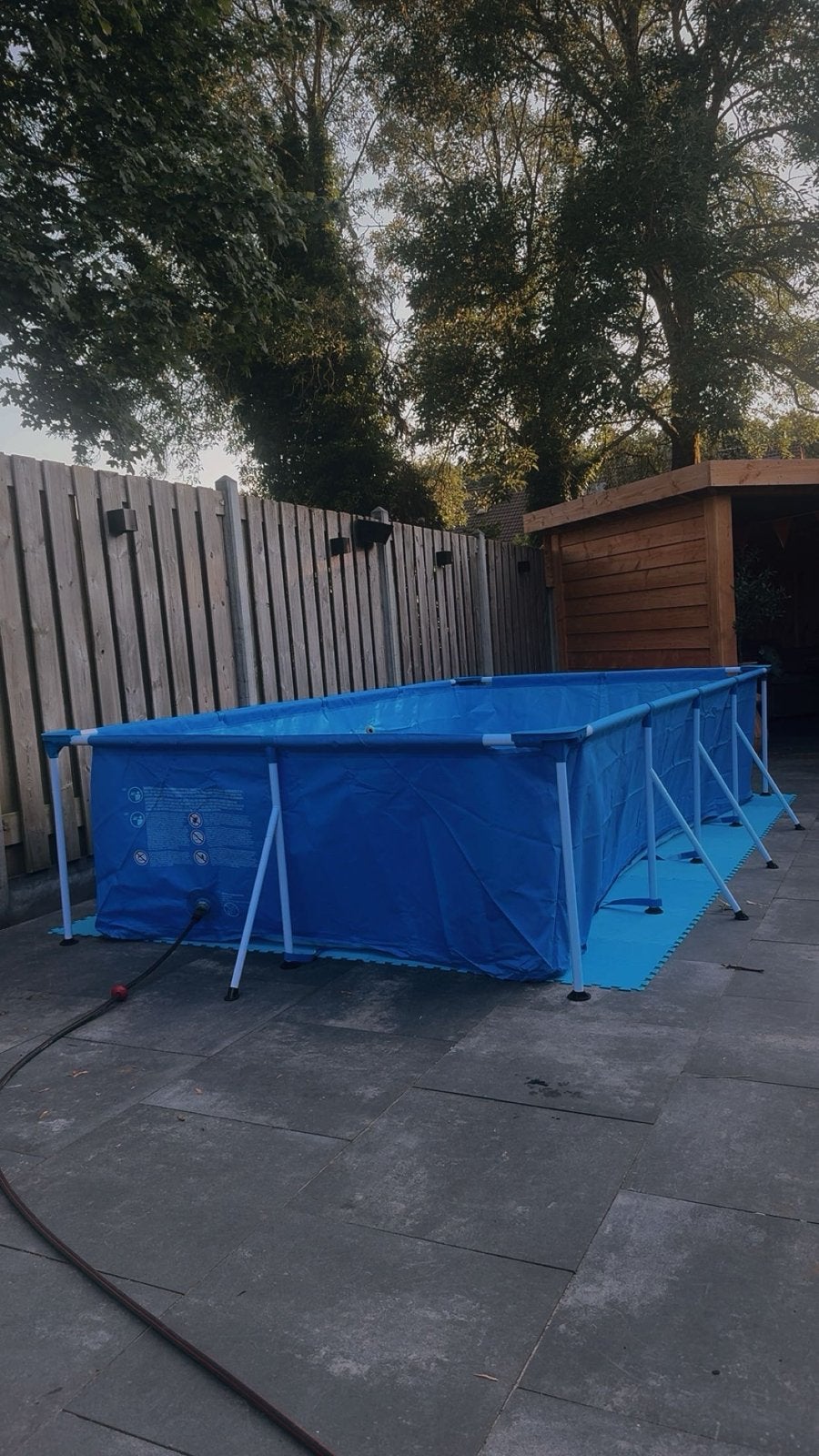 Zwembad 4x2.11m met pomp en accessoires - Zo goed als nieuw, Tuin en Terras, Ophalen, 200 tot 300 cm, 80 tot 120 cm, Zo goed als nieuw
