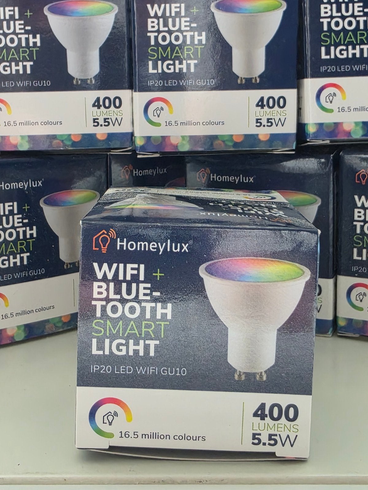 Nieuwe GU10 spots 10x, Color & Warm White. WiFi & Bluetooth., Kunststof, GU10, Overige merken, Nieuw