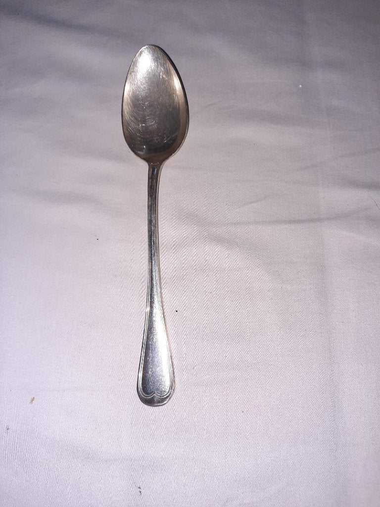 4 soeplepel gero, 20 cm verzilverd, Huis en Inrichting, Overige materialen, Gebruikt, Gero, Los bestek