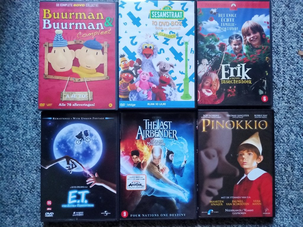 Kinderfilms, tekenfilms vanafprijs 0,95, Alle leeftijden, Ophalen of Verzenden, Zo goed als nieuw, Nederlands