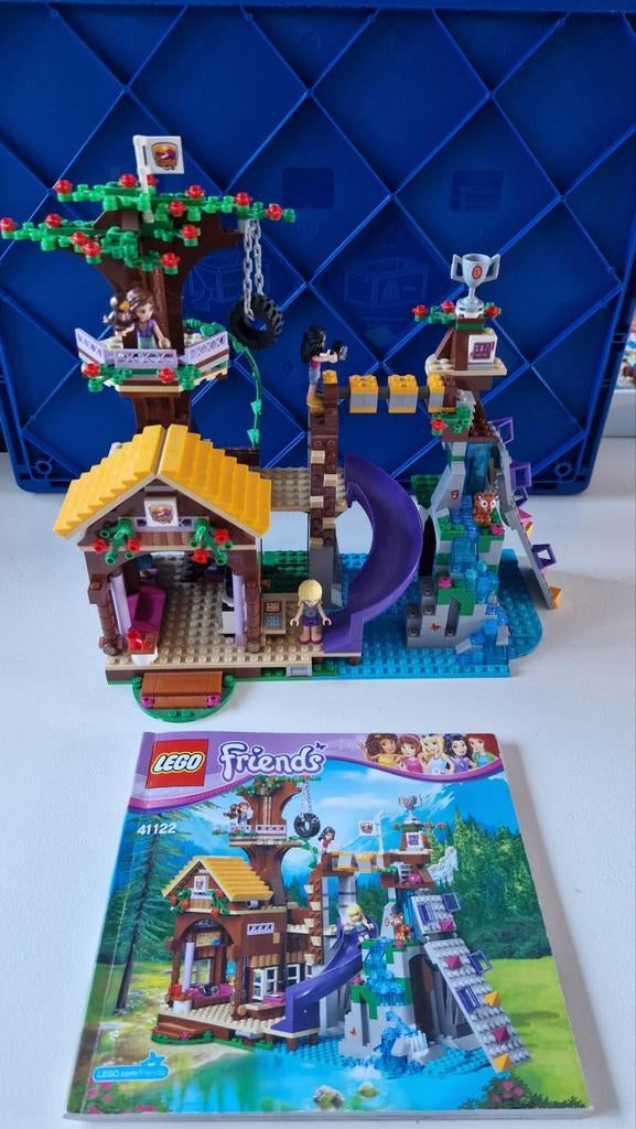 Lego set 41122 Friends Avonturenkamp boomhuis compleet, Lego, Compleet, Friends, Ophalen of Verzenden