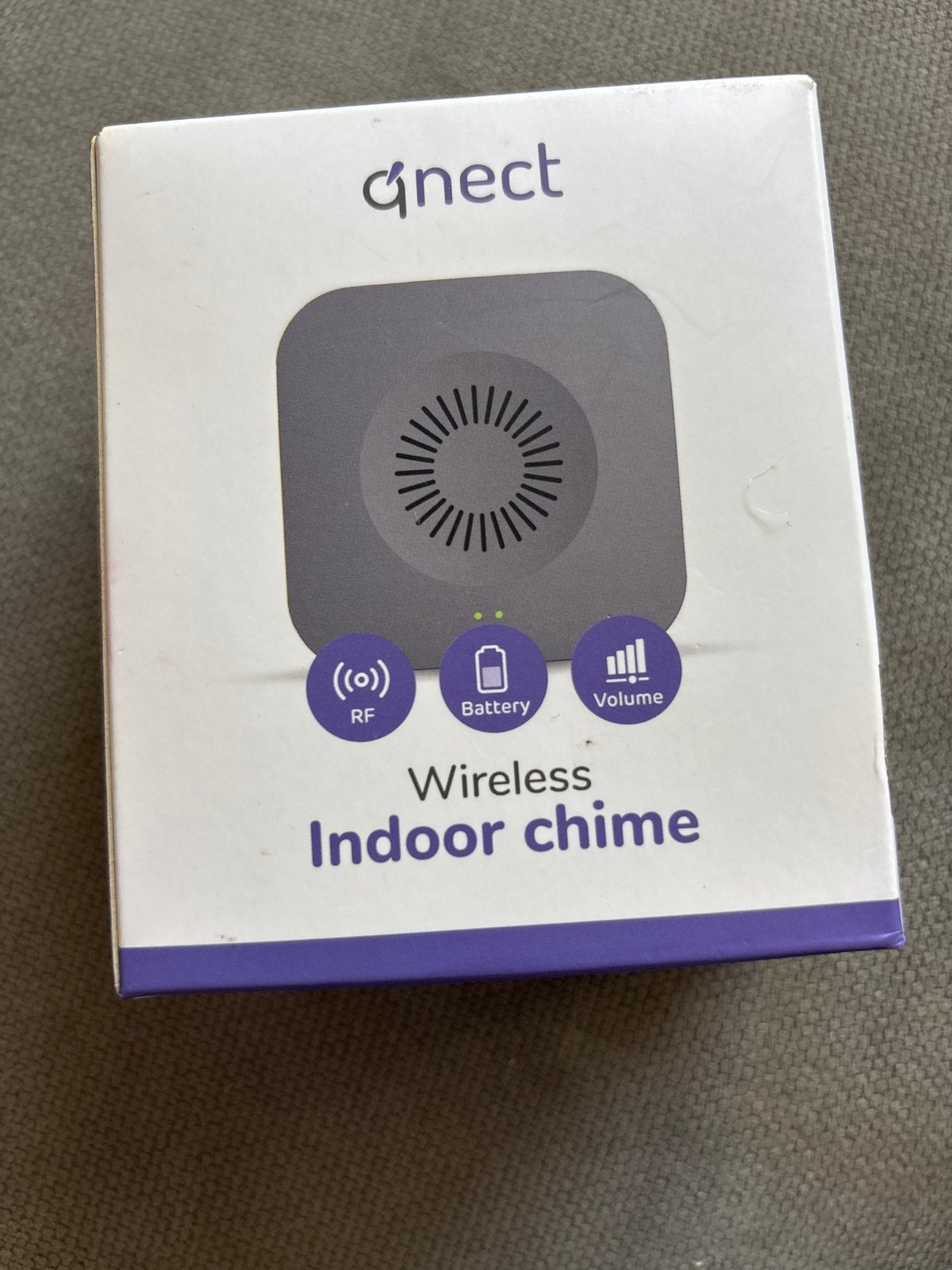 Qnect Draadloze Binnenbel voor Videodeurbel - Nieuw in doos, Ophalen of Verzenden, Nieuw, Draadloos